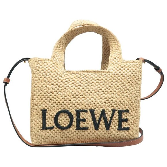 Loewe Handbags - 100% Authentic LOEWE Beige Straw Satchel 1318-082624